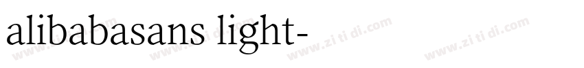 alibabasans light字体转换